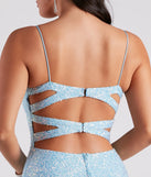Jackie Formal Sequin Open Back Dress