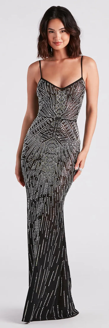 Drew Formal Rhinestone Mermaid Dress