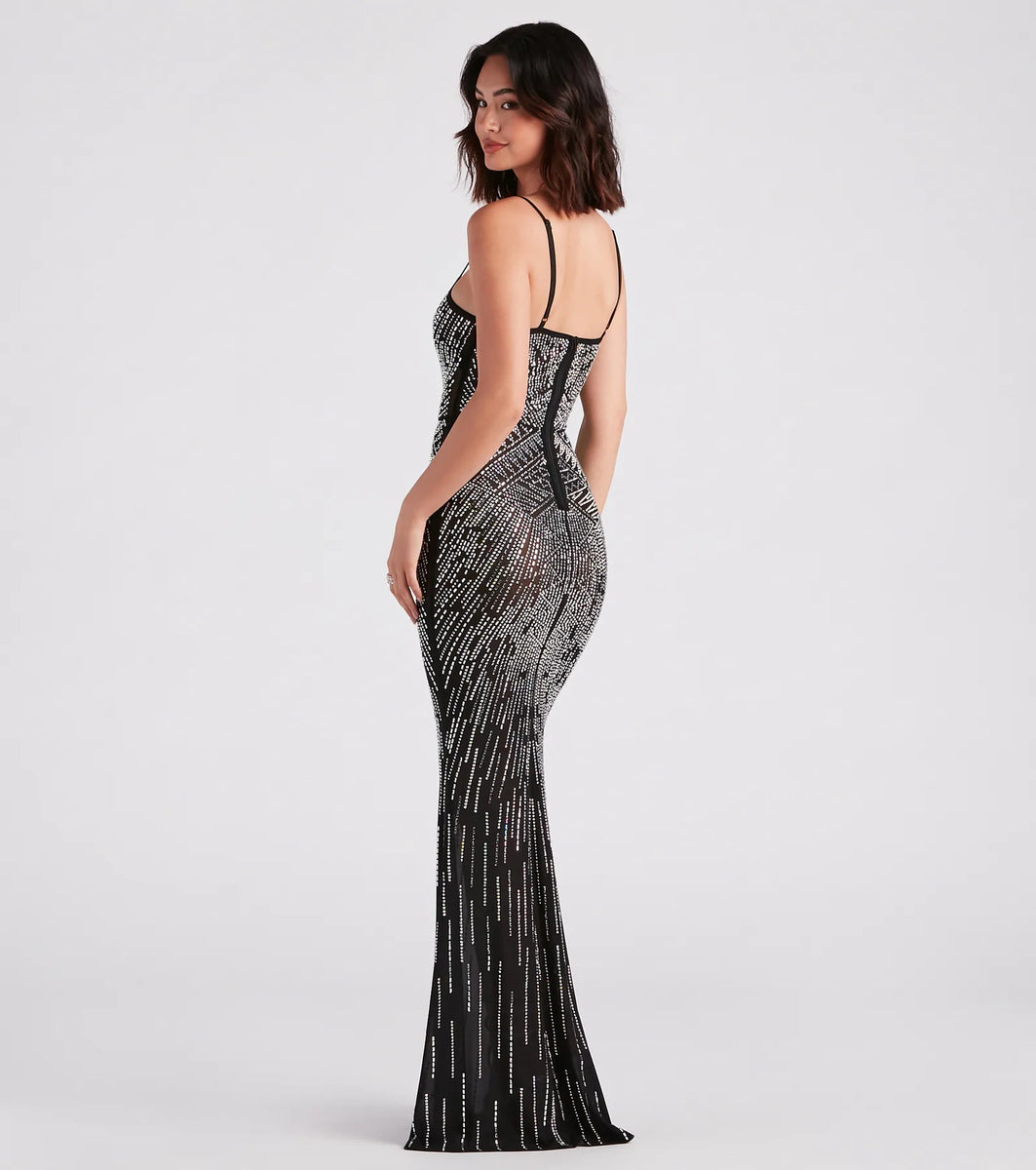 Drew Formal Rhinestone Mermaid Dress & Windsor