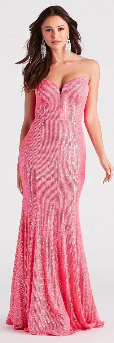 Frankie Formal Sequin Bustier Dress