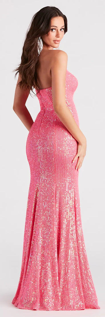 Frankie Formal Sequin Bustier Dress