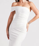 Jackelyn Formal Crepe Wrap Mermaid Dress