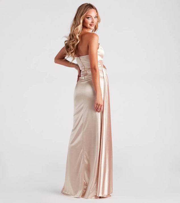 celine satin maxi dress Line + Dot Lima Maxi Dress Small