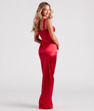 Briella Ruched Satin Corset Formal Dress