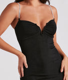 Arielle Rhinestone Strap Formal Dress