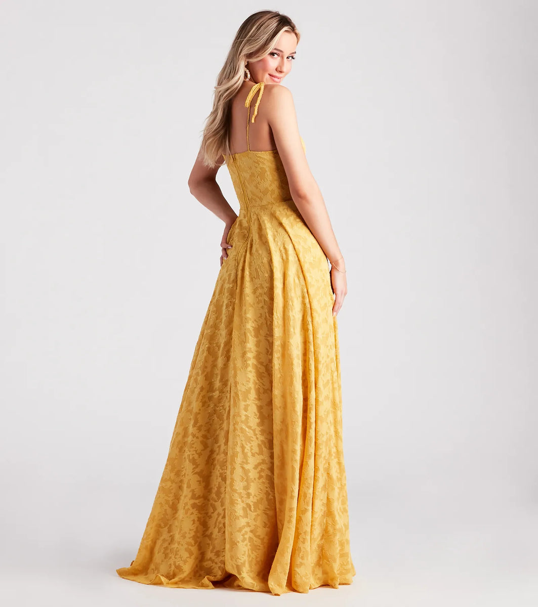 Madelyn Formal Chiffon A-Line Dress & Windsor