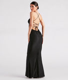 Faye Rhinestone Lace-Up Mermaid Dress