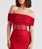 Alice Formal Glitter Off The Shoulder Dress