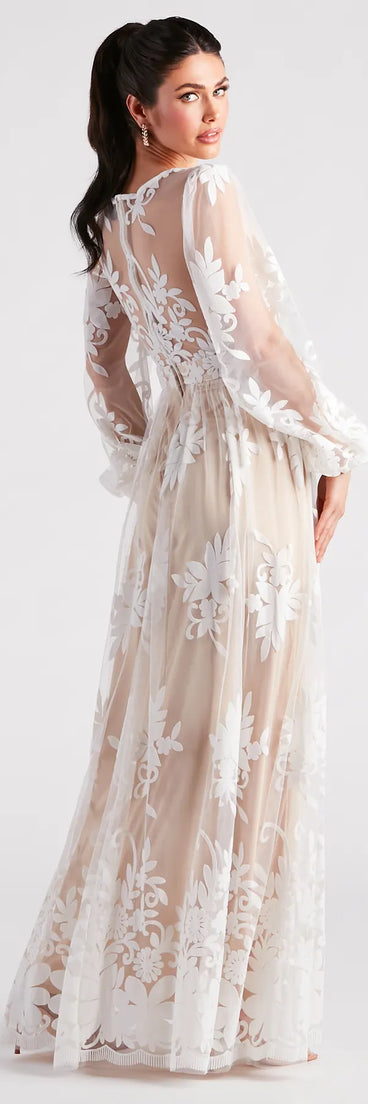 Evelyn Formal Plunge A-Line Dress