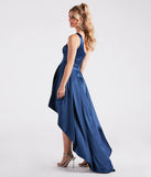 Sky Formal Satin High Low Dress