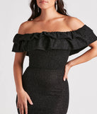 Whether it's the color or silhouette of the Halsey Formal Glitter Ruffled Mermaid Dress, this black bridesmaid dress is a gorgeous pick for a maid-of-honor or to create a bridal party look ready to celebrate!