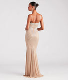 Revamp your 2025 wardrobe with this chic addition, the Tori Formal Rhinestone Mermaid Long Dress in nude, perfect for elevating your style in the new year.