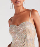 Revamp your 2025 wardrobe with this chic addition, the Tori Formal Rhinestone Mermaid Long Dress in nude, perfect for elevating your style in the new year.