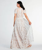 Kassidy Formal Flocked Velvet Dress