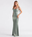 Presley Formal Foiled Metallic Mermaid Dress