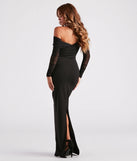 Giselle Formal Crepe Off-The-Shoulder Dress