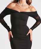 Giselle Formal Crepe Off-The-Shoulder Dress