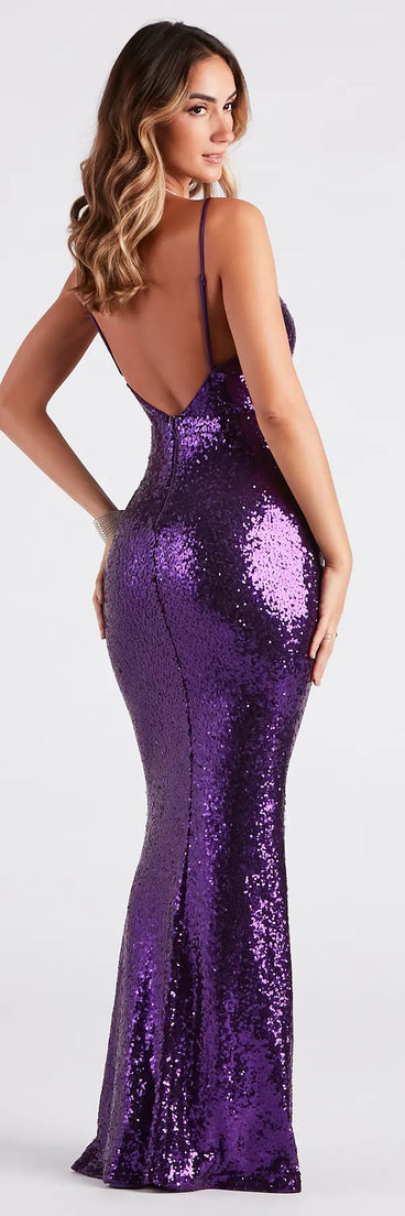 Brandi Formal Sequin Sweetheart Mermaid Dress