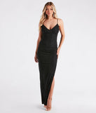 Grace Formal Rhinestone V-Neck Long Dress