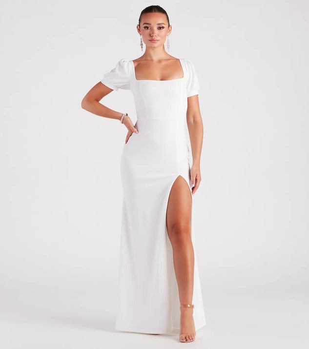 Denali Formal Puff Sleeve Long Dress | Windsor Denali Formal Puff Sleeve Long Dress | Windsor