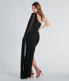 Lizzie Formal Rhinestone Dress With Chiffon Sash