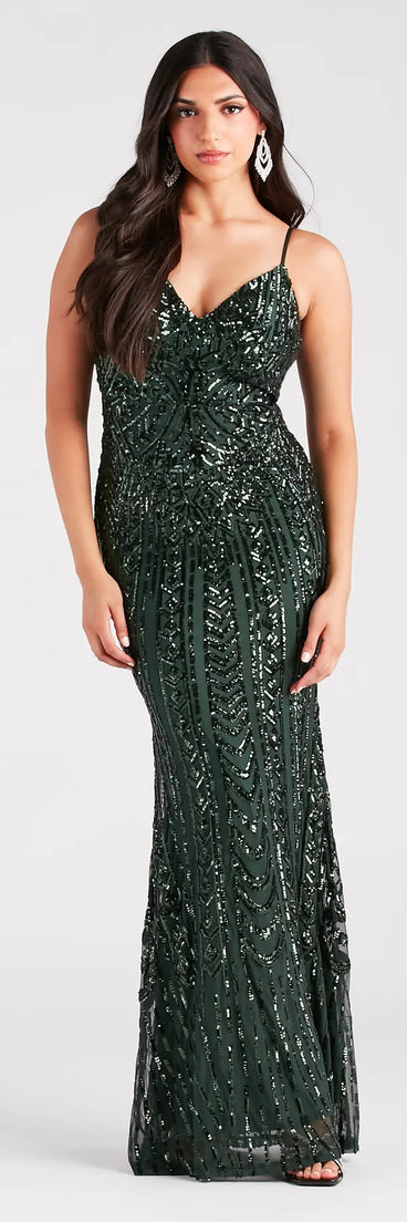 Own every entrance in the Lyndia Formal Boho Sequin Mermaid Dress, a hunter green party dress perfect for milestone birthdays, homecoming dances, and unforgettable bachelorette celebrations.