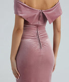 Jane Formal Velvet Off-The-Shoulder Dress