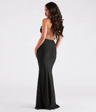 Marisol Formal Rhinestone Lace-Up Mermaid Dress