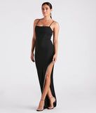 Jacie Formal Crepe Rhinestone Long Dress