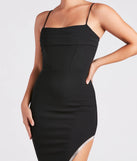 Jacie Formal Crepe Rhinestone Long Dress