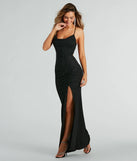 Turn heads at Prom 2025 in this black prom dress, where statement-making details meet the iconic style of the Arlene Open Back Mermaid Glitter Formal Dress .