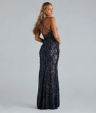 Karissa Formal Sequin Strappy Mermaid Dress