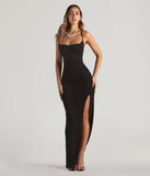 Own every entrance in the Amirah Formal Glitter Cowl Neck Column Dress, a black party dress perfect for milestone birthdays and grad parties, or dancing through summer nights and unforgettable bachelorette celebrations.