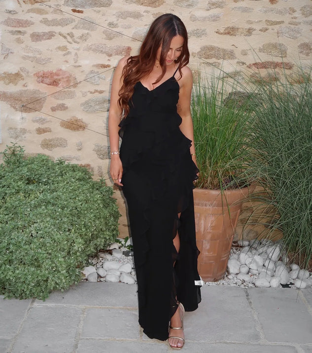 melrose evening dresses Lady Black Tie - Melrose Gown - Crystal Beaded Lace & Satin Gown main image 1