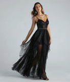Estelle Formal Sequin Lace Bustier A-Line Dress