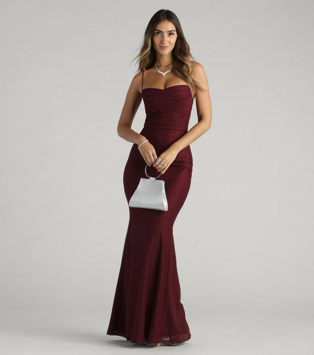 Addison Glitter Mesh Formal Dress | Windsor Addison Glitter Mesh Formal Dress | Windsor