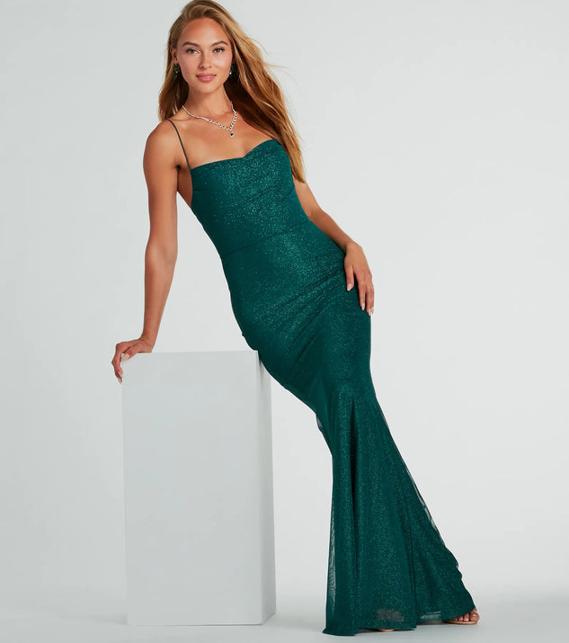 Addison Glitter Mesh Formal Dress Windsor