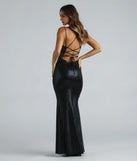 Revamp your 2025 wardrobe with this chic addition, the Kenzie Formal Lace-Up Mermaid Dress in black, perfect for elevating your style in the new year.