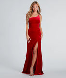 Loni Formal Velvet One-Shoulder Mermaid Dress