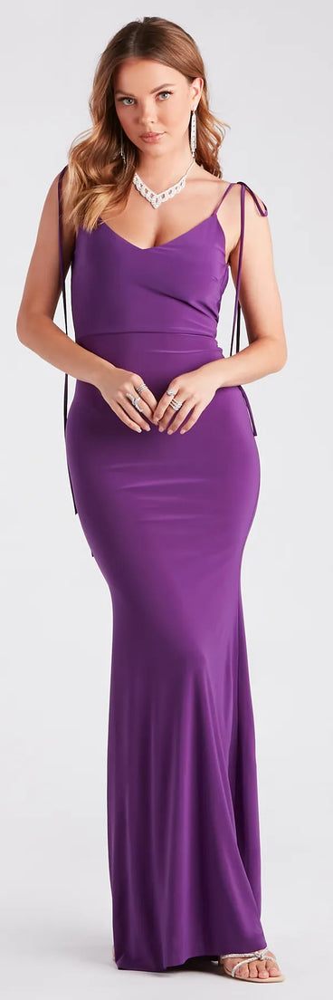 Clarence Formal Open Back Long Dress