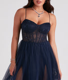 Hailey Lace Bustier Tulle Formal Dress