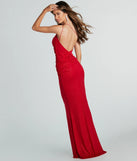 Aileen Formal One-Shoulder Glitter Mermaid Dress