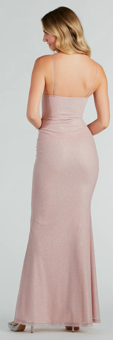 Liv Formal Glitter Corset Mermaid Long Dress