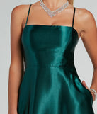 Whether it's the color or silhouette of the Tabitha Lace Up A-Line Satin Formal Dress, this bridesmaid dress is a gorgeous pick for a maid-of-honor or to create a bridal party look ready to celebrate!