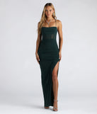 The Rose Formal Mesh Corset Long Dress in hunter is a stunning green prom dress designed to capture attention with its fresh or bold color and effortlessly stylish silhouette.