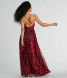Solana A-Line Glitter Sequin Tulle Formal Dress