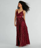 Solana A-Line Glitter Sequin Tulle Formal Dress