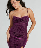 Vivian Cowl Neck Mermaid Mesh Formal Dress