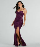 Vivian Cowl Neck Mermaid Mesh Formal Dress