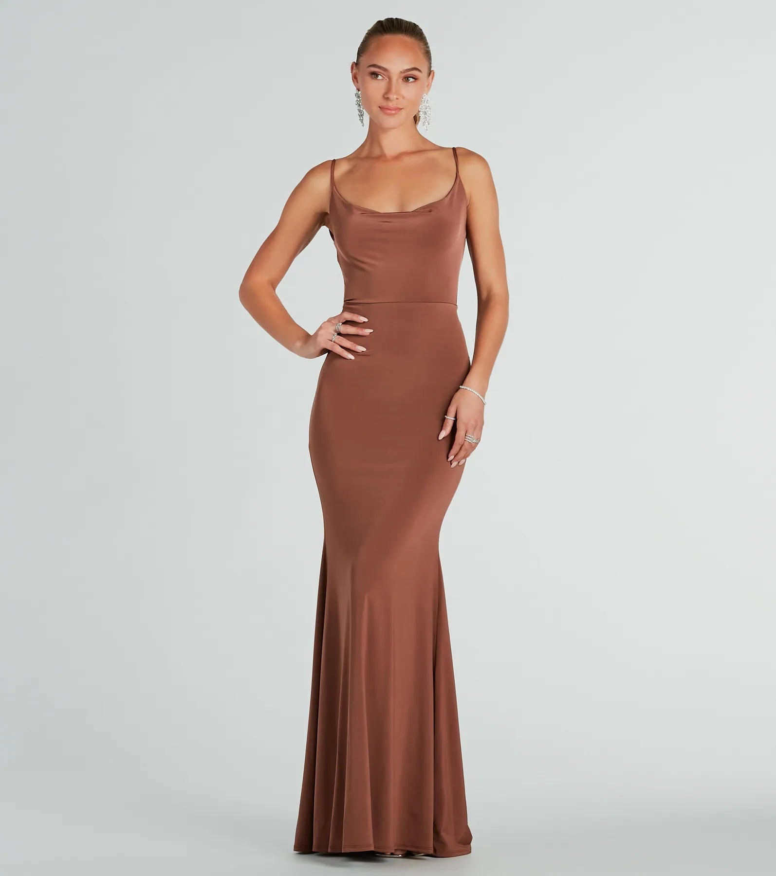 Anya Formal Strappy Open-Back Mermaid Dress | Windsor